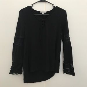 Black laced long sleeve